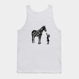 Little girl with horse Tank Top